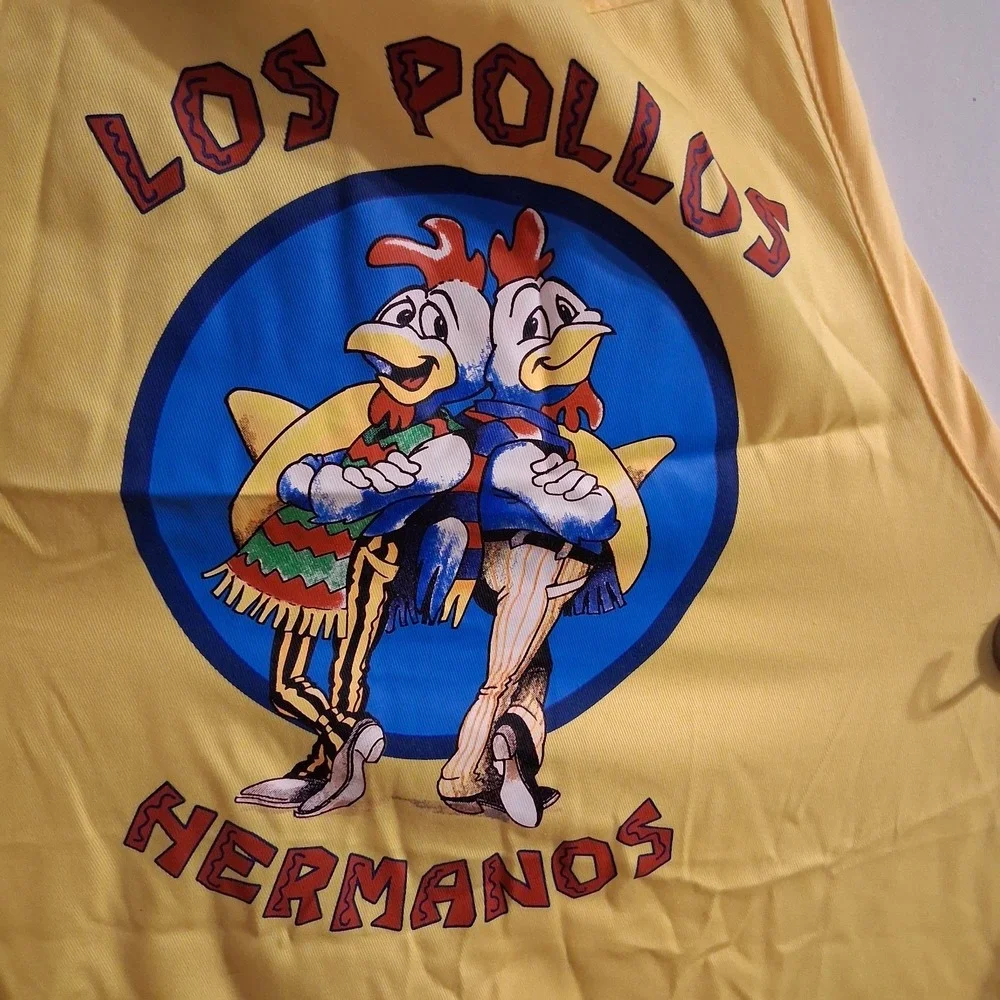 Los Pollos Hermanos Breaking Bad Yellow Apron Gus Fring Loot Crate 2015 EUC